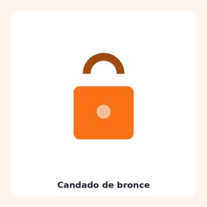 Candado de bronce