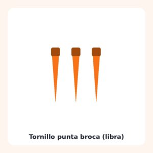 Tornillo punta broca (libra)