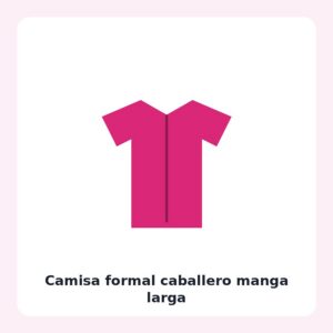 Camisa formal caballero manga larga