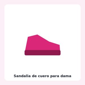 Sandalia de cuero para dama