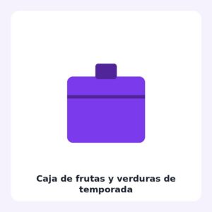 Caja de frutas y verduras de temporada