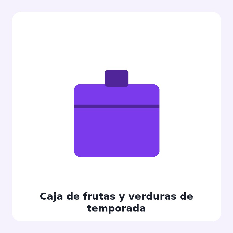 Caja de frutas y verduras de temporada