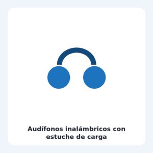 Audífonos inalámbricos con estuche de carga