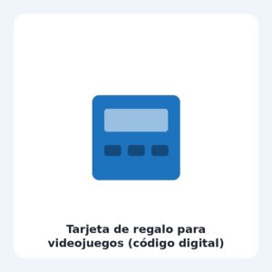 Tarjeta de regalo para videojuegos (código digital)