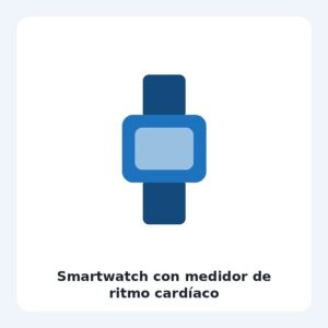 Smartwatch con medidor de ritmo cardíaco