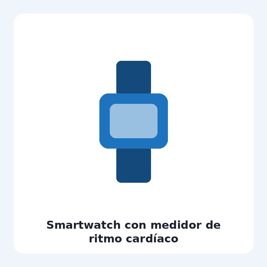 Smartwatch con medidor de ritmo cardíaco