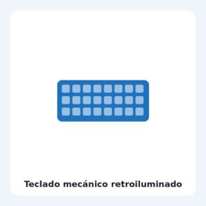 Teclado mecánico retroiluminado